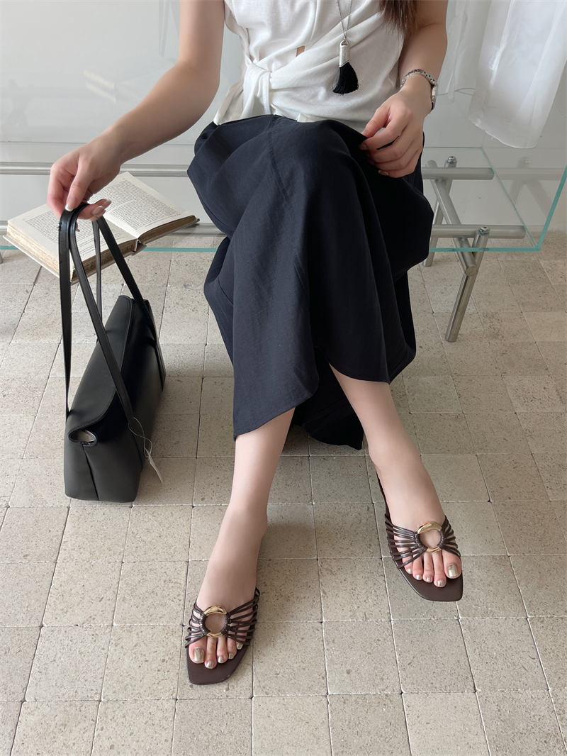 2026 New Hollow Out Flat Slippers for Women Slip On Sandals - Image 3