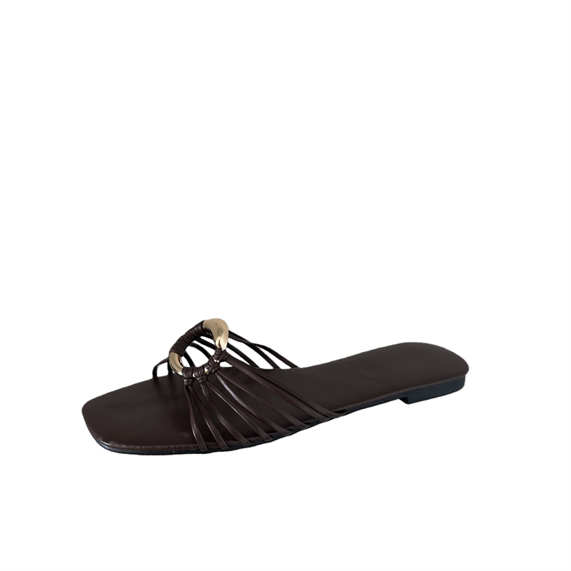 2026 New Hollow Out Flat Slippers for Women Slip On Sandals - Image 5