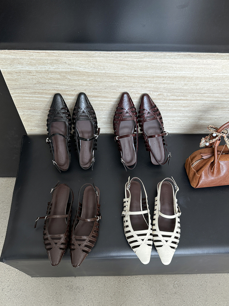 JIAMANNI Women's Wedge Hollow Out Sandals 2026 New Summer Dress Shoes Breathable Peep Toe